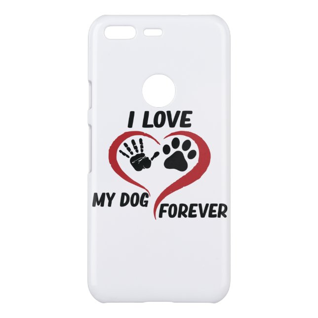 I love my dog throw pillow uncommon google pixel case (Back)
