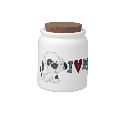 I Love My Dog Treat Jar