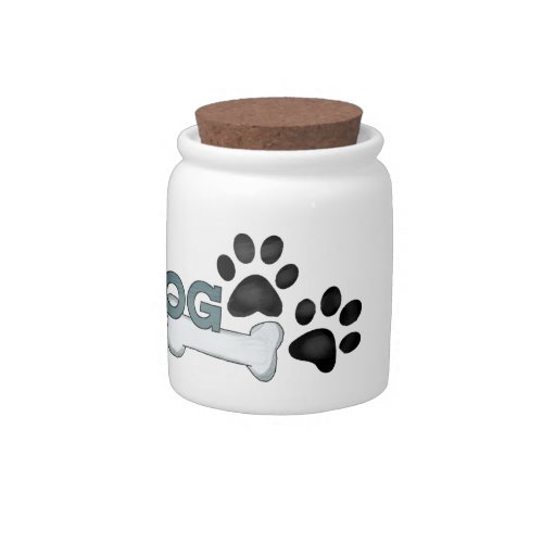 I Love My Dog Treat Jar