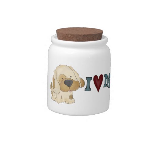 I Love My Dog Treat Jar