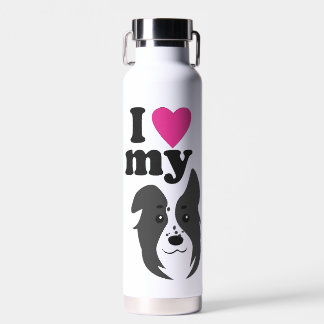 I Love My Dog Water Bottle