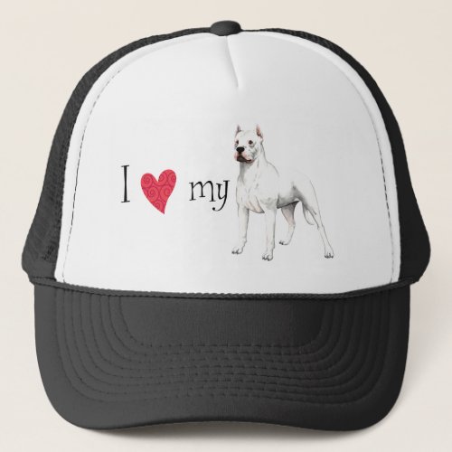 I Love my Dogo Argentino Trucker Hat