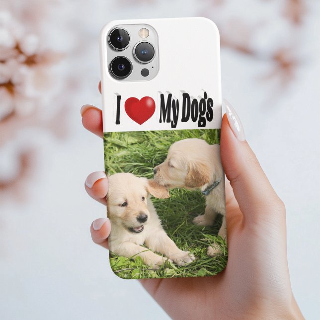 I Love My Dogs photo  iPhone Case (Creator Uploaded)