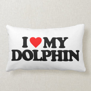I LOVE MY DOLPHIN LUMBAR PILLOW