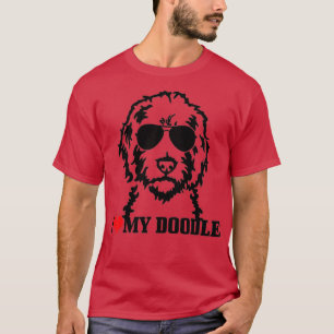 I Love My Doodle Goldendoodle Mom Labradoodle Dog  T-Shirt