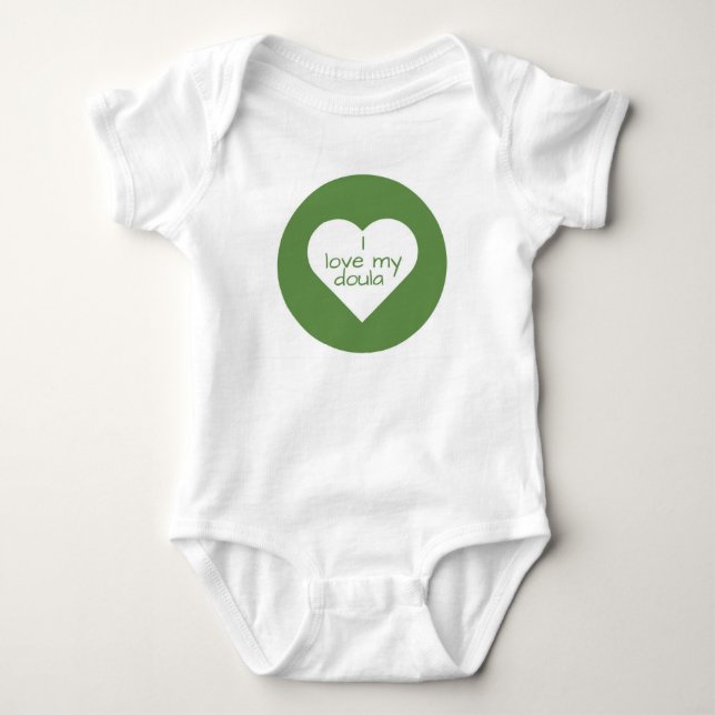 I Love My Doula Onsie Baby Bodysuit (Front)