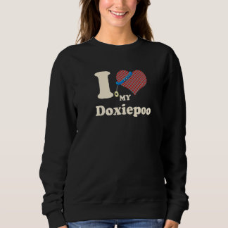 I Love My Doxiepoo Heart Dog Owner Sweatshirt