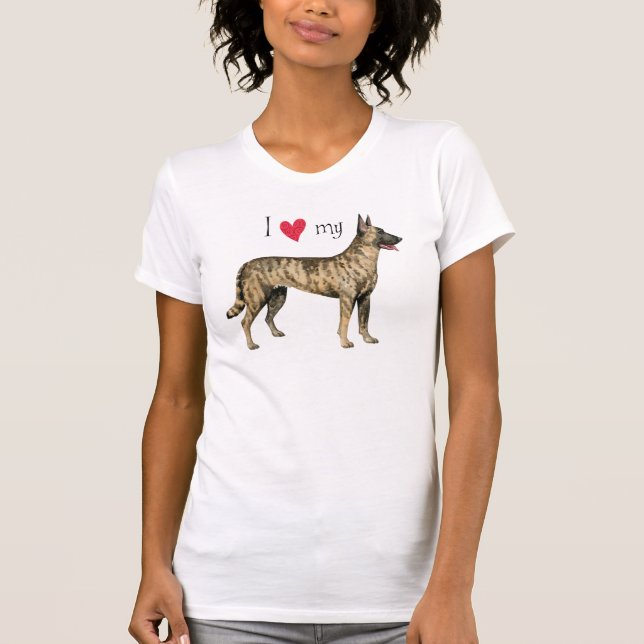 I Love my Dutch Shepherd T-Shirt (Front)
