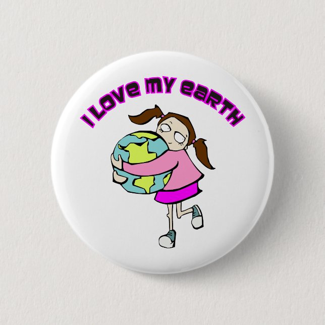 I Love My Earth Button (Front)