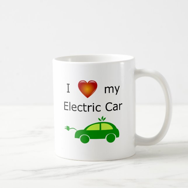 I Love my Electric Car Mug (Right)