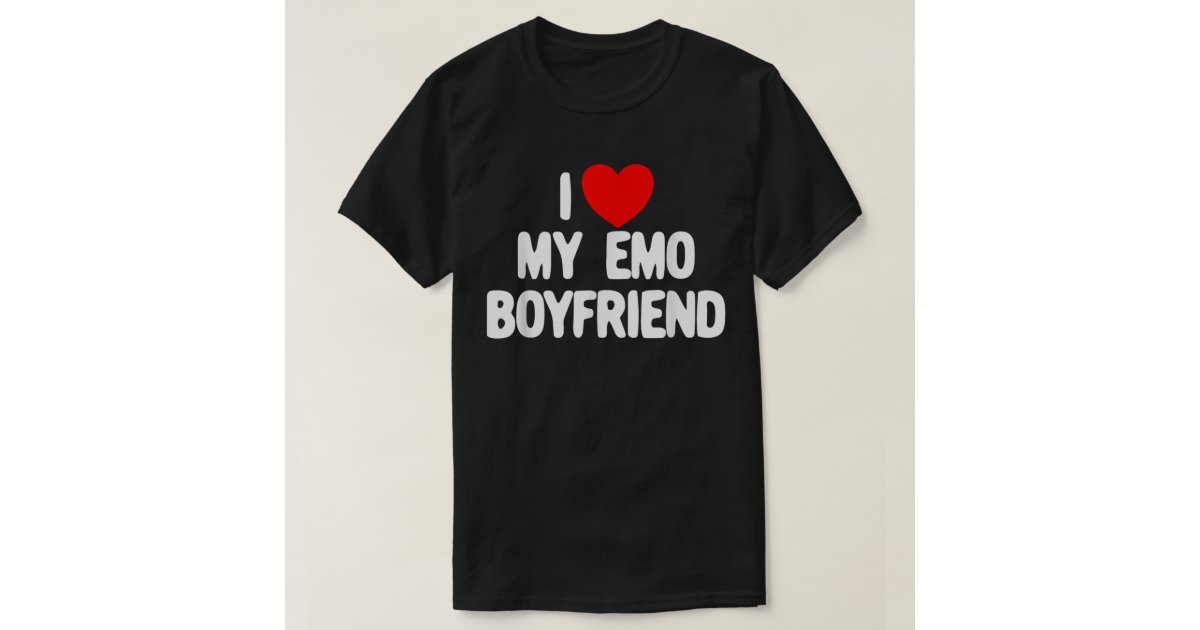  I Love Hot EMO GIRLS Shirt Funny I Red Heart Hot EMO