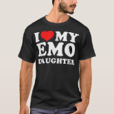  I Love Hot EMO GIRLS Shirt Funny I Red Heart Hot EMO