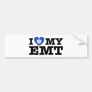I Love My EMT Bumper Sticker