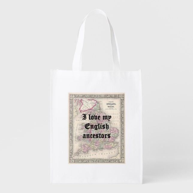 I Love My English Ancestors | Reusable Bag (Front)