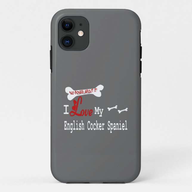 I Love My English Cocker Spaniel Case-Mate iPhone Case (Back)