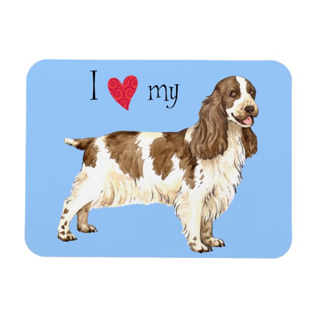 I Love my English Cocker Spaniel Magnet (Horizontal)