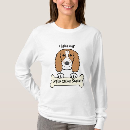 I Love My English Cocker Spaniel T_Shirt