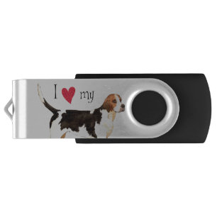 I Love my English Foxhound USB Flash Drive