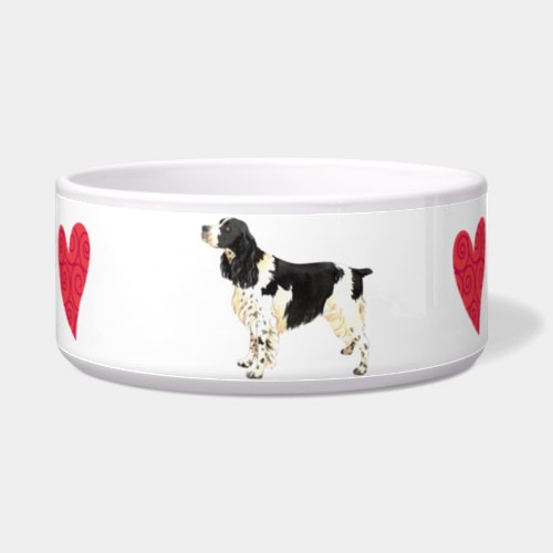 I Love my English Springer Spaniel Bowl