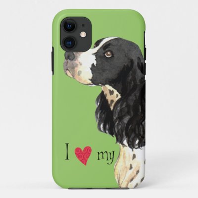 I Love my English Springer Spaniel iPhone 11 Case