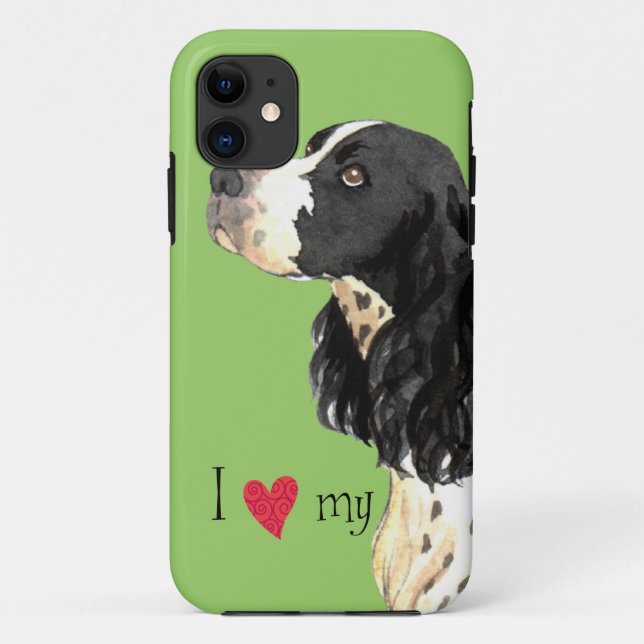 I Love my English Springer Spaniel Case-Mate iPhone Case (Back)