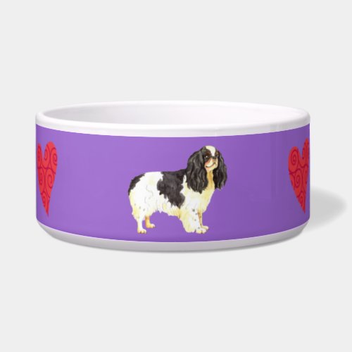 I Love my English Toy Spaniel Bowl