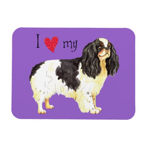 I Love my English Toy Spaniel Magnet