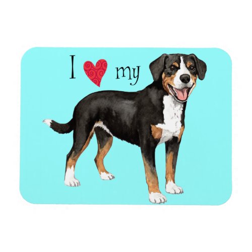 I Love my Entlebucher Magnet