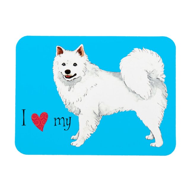 I love my Eskie Magnet (Horizontal)