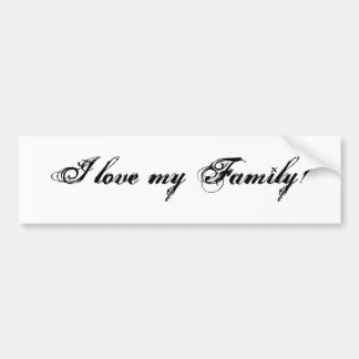 I Love My Family Stickers | Zazzle