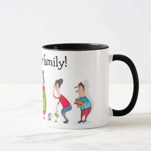 I love My Family Funny Personalized Mug