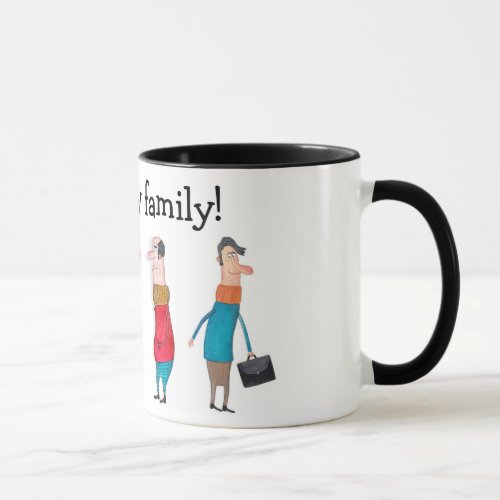 I love My Family Funny Personalized Mug
