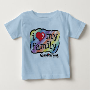 I Love My Family Rainbow t-shirt