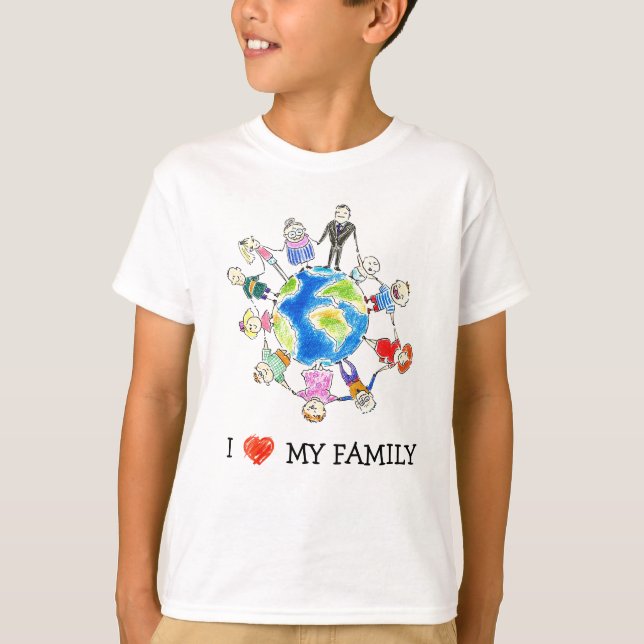 I love my Family T-shirt (Front)