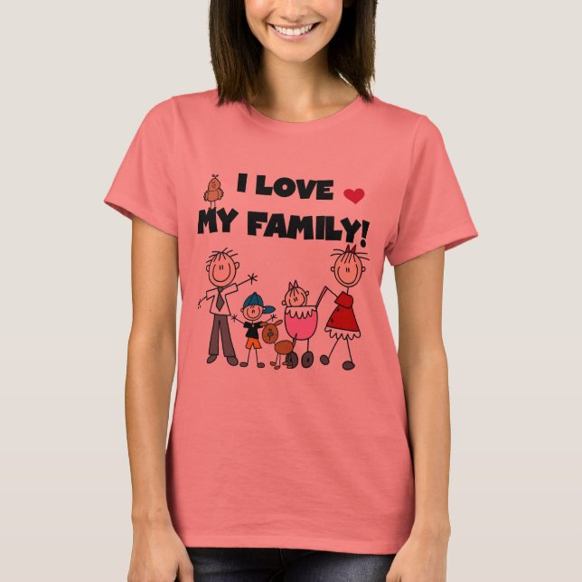 I Love My Family Tshirts and Gifts (Front)