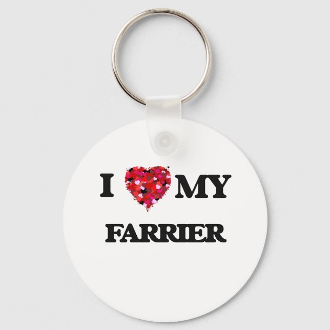 I love my Farrier Keychain (Front)