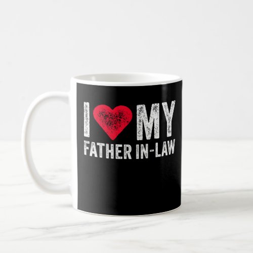 I Love My Father In Law Red Heart Fathers Day  Vi Coffee Mug