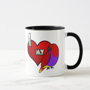 I Love my Female Vosmaeri Eclectus Mug
