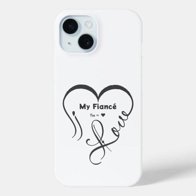 I Love My Fiancé • You = ♥ 🫳🏻💍 Case-Mate iPhone Case (Back)
