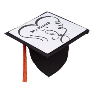 I Love My Fiancé • You = ♥ 🫳🏻💍 Graduation Cap Topper