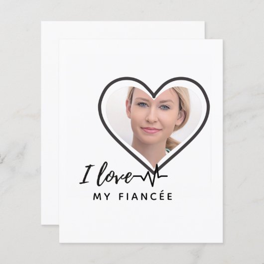 I Love My fiancée - Personalized Best Friend Cute (Front/Back)