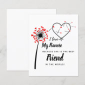 I Love My fiancée - Personalized Best Friend Cute (Front/Back)