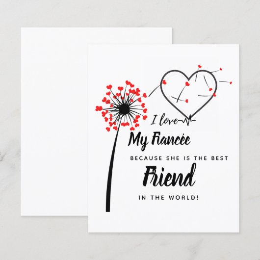 I Love My fiancée - Personalized Best Friend Cute (Front/Back)