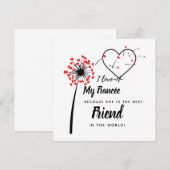 I Love My fiancée - Personalized Best Friend Cute (Front/Back)
