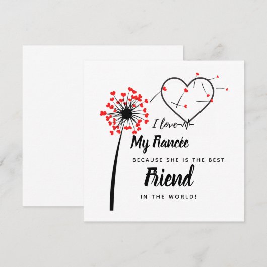 I Love My fiancée - Personalized Best Friend Cute (Front/Back)