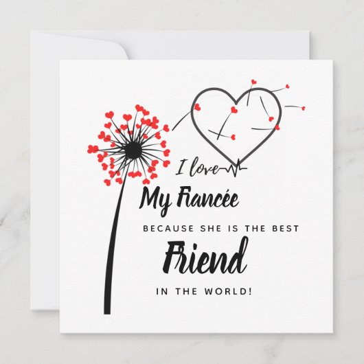 I Love My fiancée - Personalized Best Friend Cute (Front)