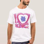 I Love My Fianc&#233;e Pink/purple - Photo T-shirt at Zazzle