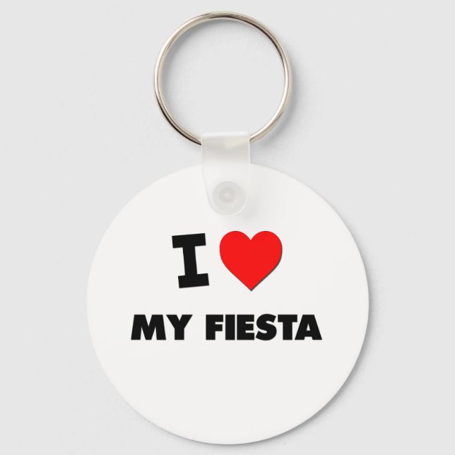 I Love My Fiesta Keychain (Front)