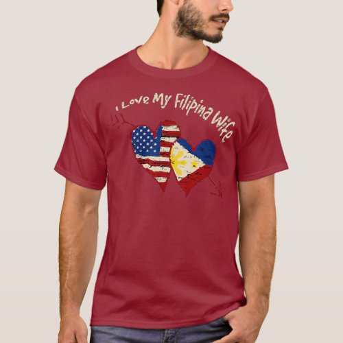 I Love my Filipina Wife Cute Pinay Philippines T_Shirt