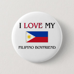 I Love My Filipino Boyfriend Pinback Button